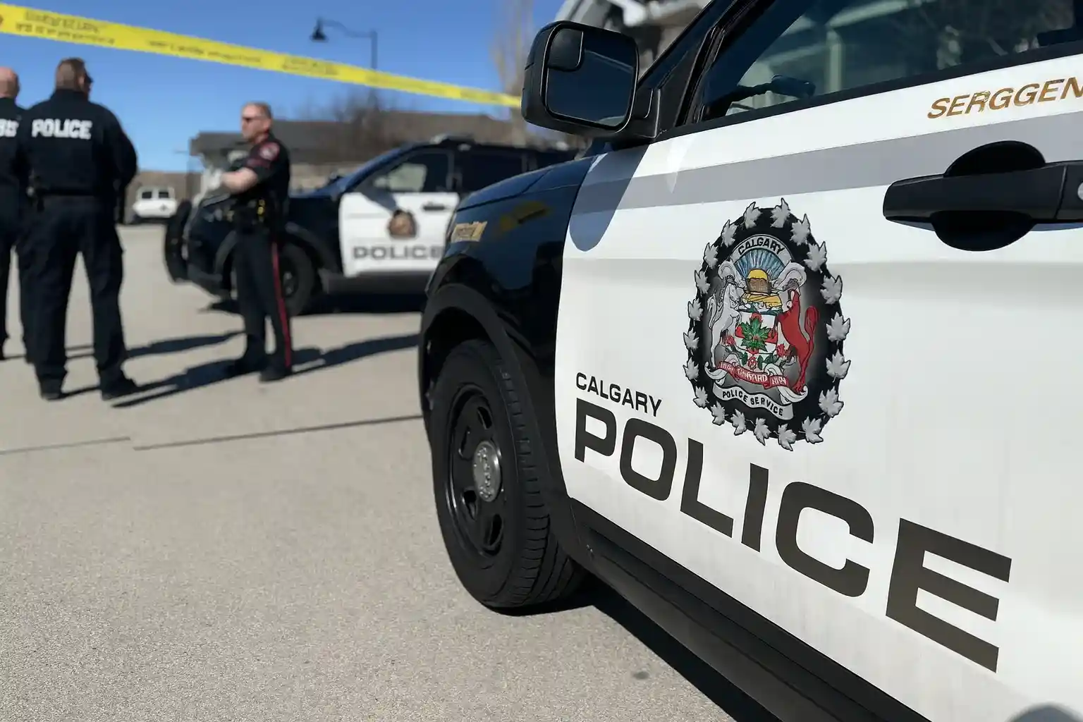Calgary police scene representing crime area trends