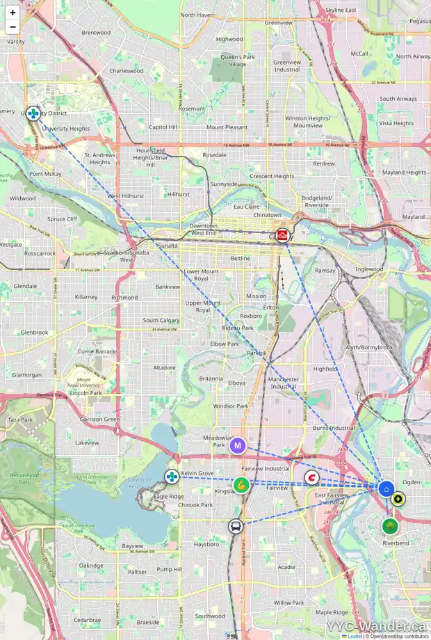 Daily accessibility map for 72 1845 LYSANDER CR SE, Calgary showing nearby schools, grocery stores, parks, LRT stations and nearby amenities