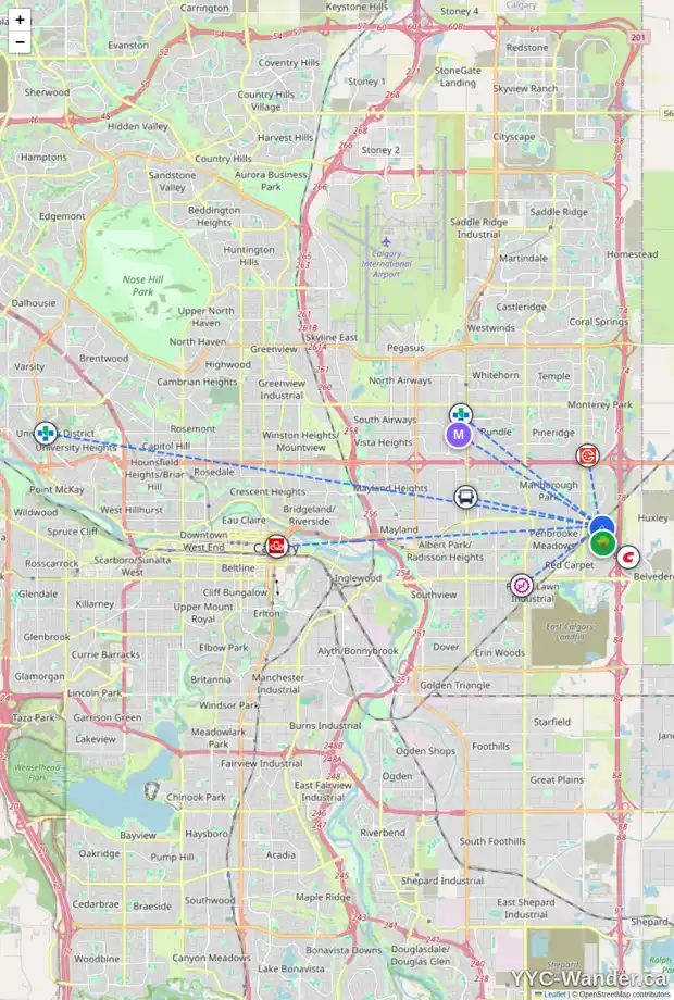 Daily accessibility map for 113 APPLEGLEN PL SE, Calgary showing nearby schools, grocery stores, parks, LRT stations and nearby amenities