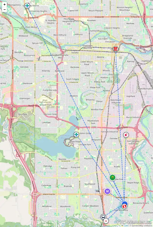Daily accessibility map for 732 LAKE BONAVISTA DR SE, Calgary showing nearby schools, grocery stores, parks, LRT stations and nearby amenities