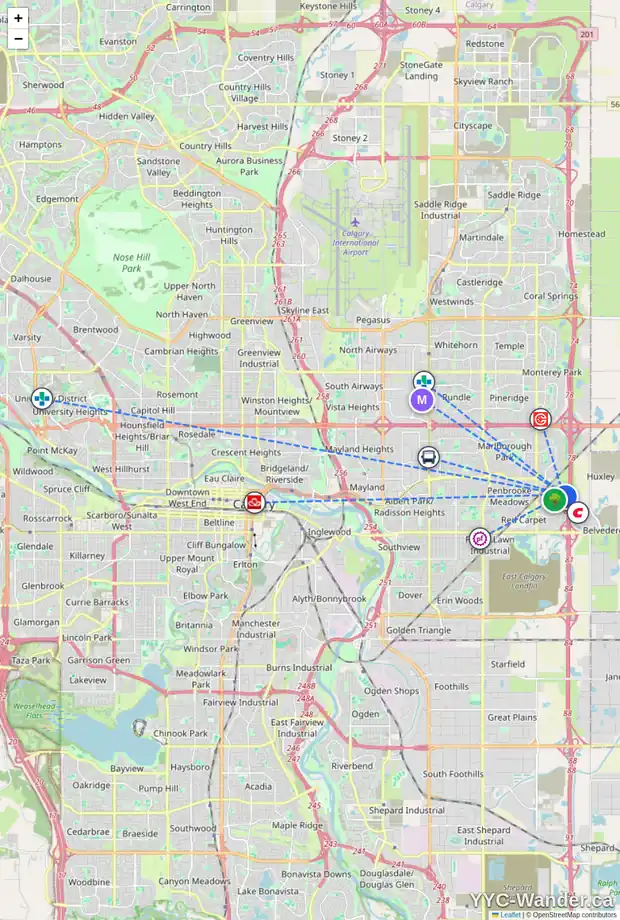 Daily accessibility map for 113 APPLEBURN CL SE, Calgary showing nearby schools, grocery stores, parks, LRT stations and nearby amenities
