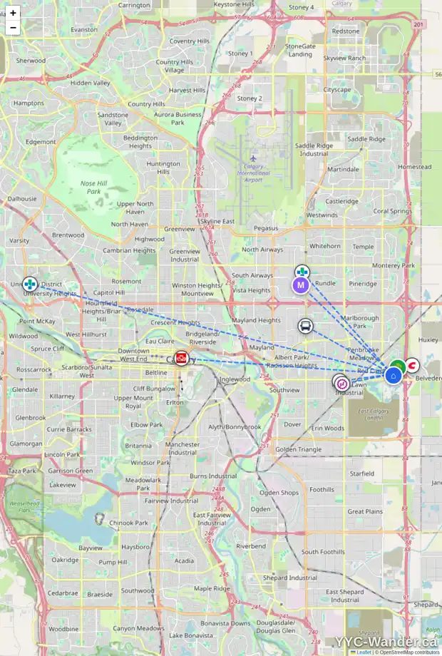Daily accessibility map for 103 APPLEFIELD CL SE, Calgary showing nearby schools, grocery stores, parks, LRT stations and nearby amenities