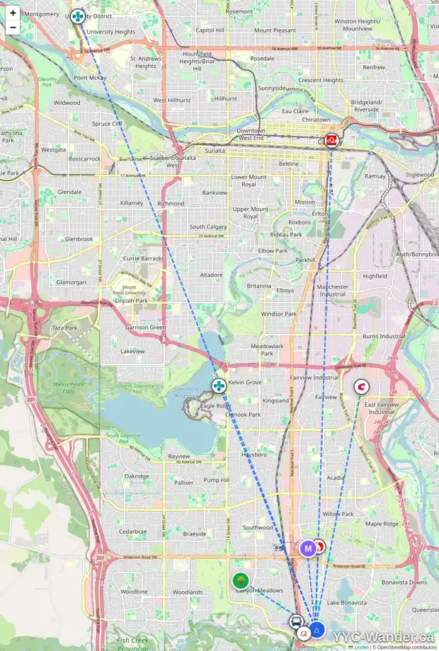 Daily accessibility map for 452 LAKE SIMCOE CR SE, Calgary showing nearby schools, grocery stores, parks, LRT stations and nearby amenities