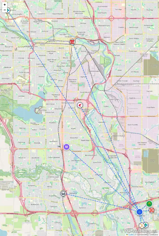 Daily accessibility map for 133 AUBURN SOUND CL SE, Calgary showing nearby schools, grocery stores, parks, LRT stations and nearby amenities