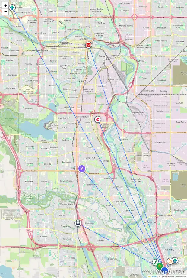 Daily accessibility map for 316 CRANFORD WK SE, Calgary showing nearby schools, grocery stores, parks, LRT stations and nearby amenities