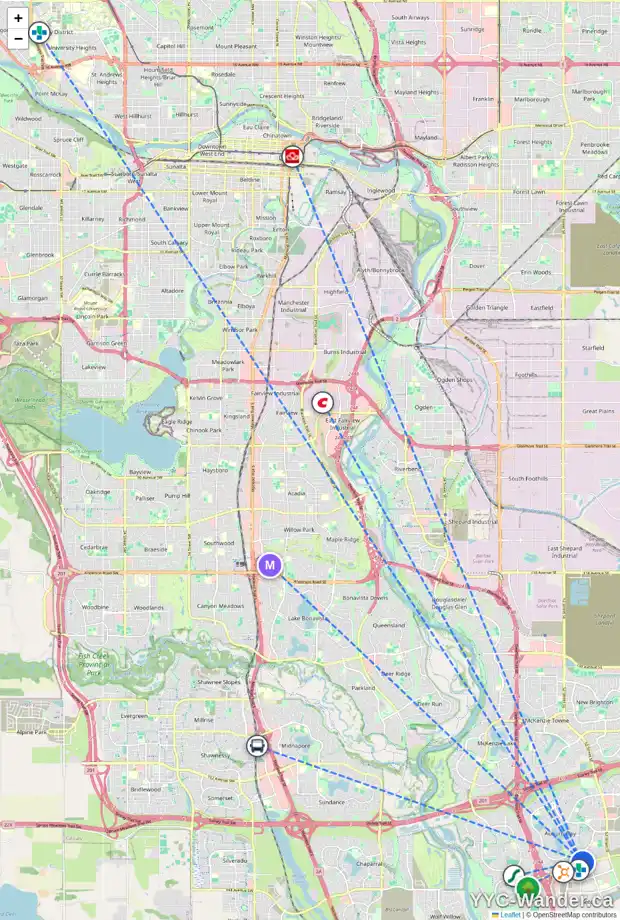 Daily accessibility map for 403 28 AUBURN BAY LI SE, Calgary showing nearby schools, grocery stores, parks, LRT stations and nearby amenities