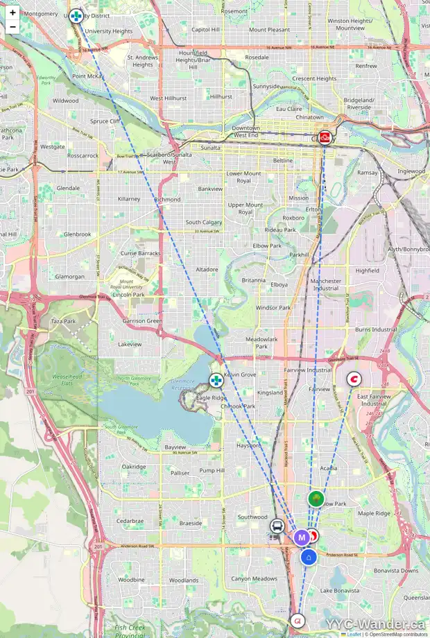 Daily accessibility map for 547 LAKE NEWELL CR SE, Calgary showing nearby schools, grocery stores, parks, LRT stations and nearby amenities