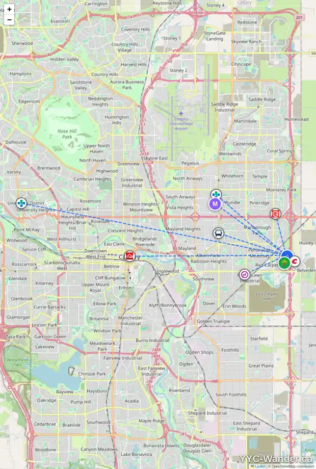 Daily accessibility map for 145 APPLEMEAD CL SE, Calgary showing nearby schools, grocery stores, parks, LRT stations and nearby amenities