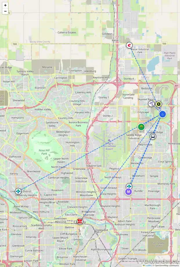 Daily accessibility map for 139 CORNER MEADOWS WY NE, Calgary showing nearby schools, grocery stores, parks, LRT stations and nearby amenities