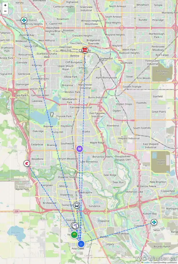 Daily accessibility map for 178 CREEKSTONE PH SW, Calgary showing nearby schools, grocery stores, parks, LRT stations and nearby amenities