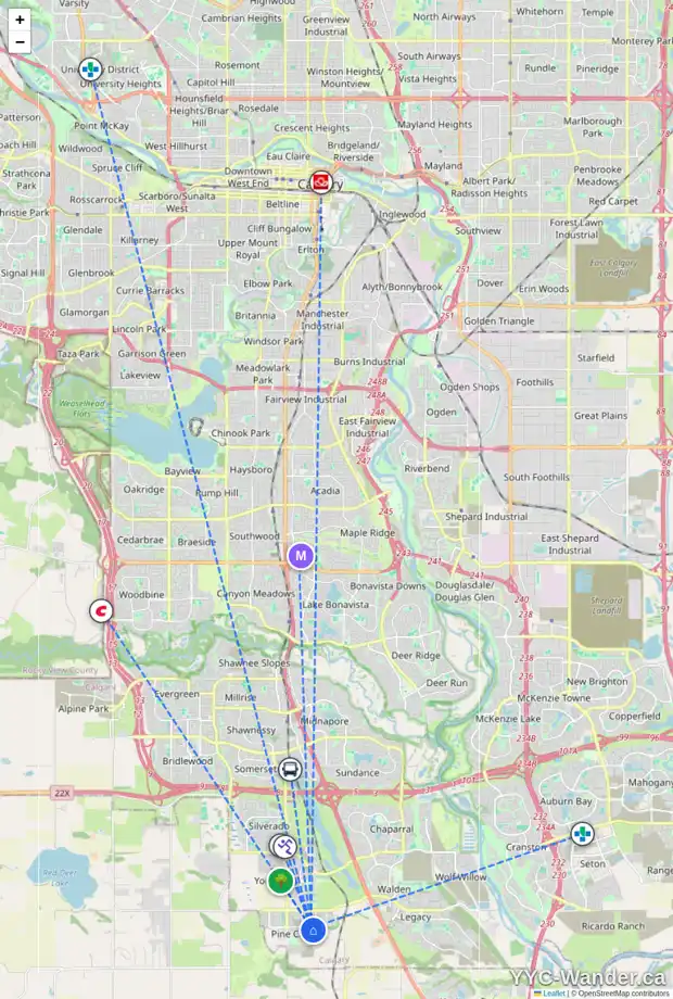 Daily accessibility map for 60 CREEKSTONE LD SW, Calgary showing nearby schools, grocery stores, parks, LRT stations and nearby amenities
