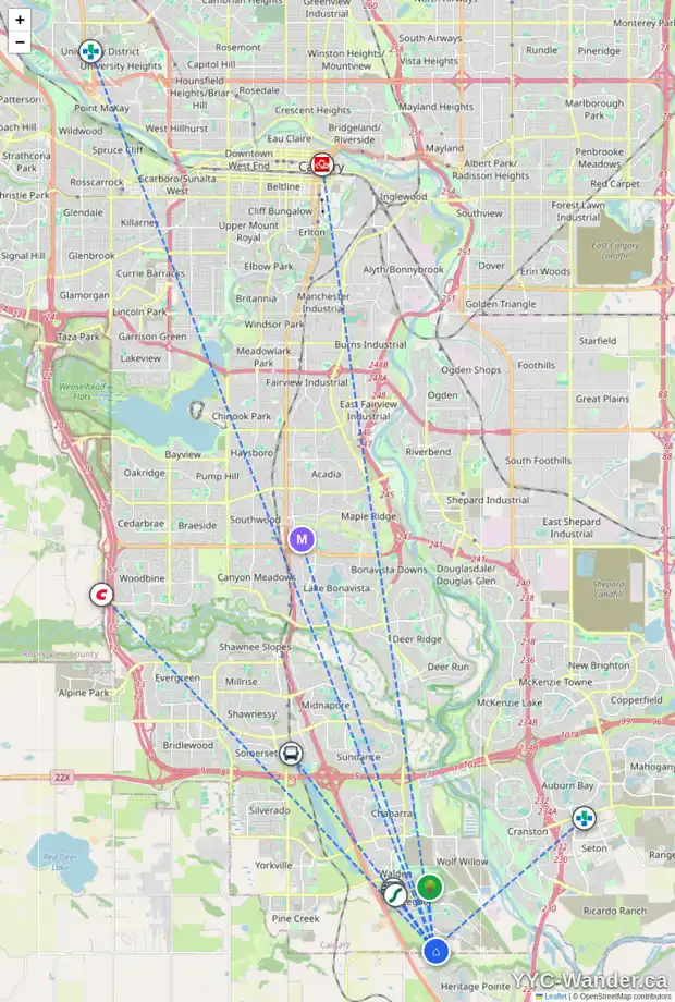 Daily accessibility map for 113 LEGACY VISTA RI SE, Calgary showing nearby schools, grocery stores, parks, LRT stations and nearby amenities