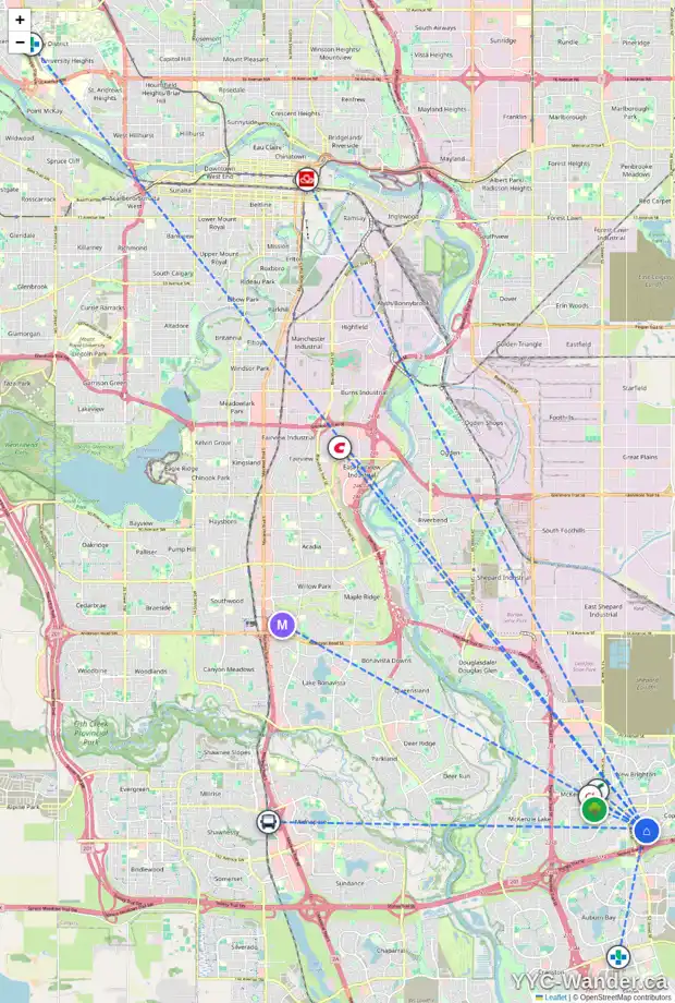 Daily accessibility map for 620 COPPERFIELD BV SE, Calgary showing nearby schools, grocery stores, parks, LRT stations and nearby amenities