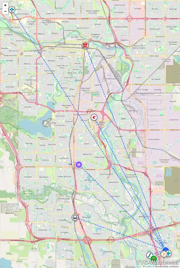 Daily accessibility map for 185 AUBURN BAY BV SE, Calgary showing nearby schools, grocery stores, parks, LRT stations and nearby amenities