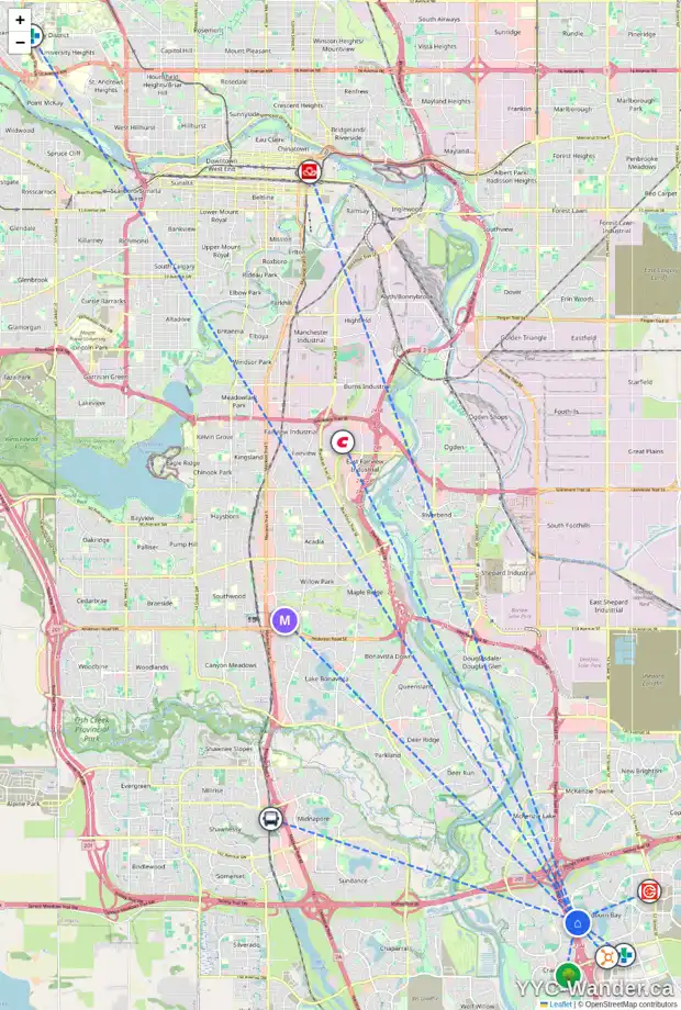 Daily accessibility map for 60 AUBURN BAY CR SE, Calgary showing nearby schools, grocery stores, parks, LRT stations and nearby amenities