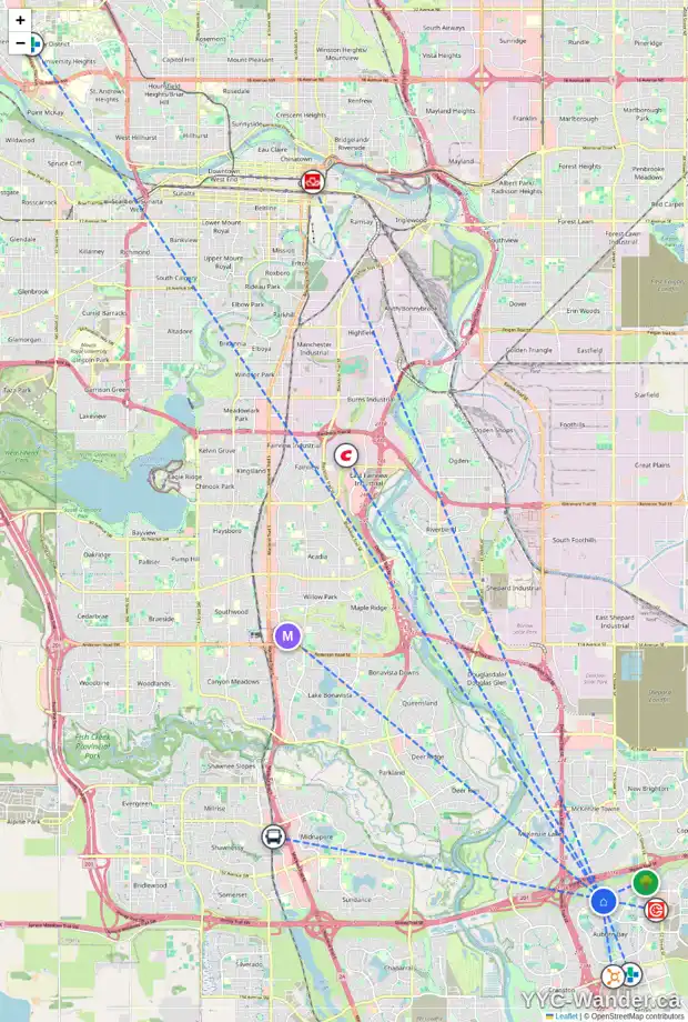 Daily accessibility map for 979 AUBURN BAY BV SE, Calgary showing nearby schools, grocery stores, parks, LRT stations and nearby amenities