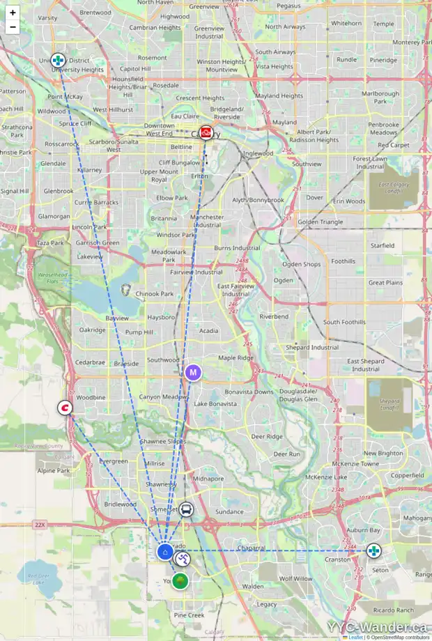 Daily accessibility map for 213 SILVERADO BANK CI SW, Calgary showing nearby schools, grocery stores, parks, LRT stations and nearby amenities