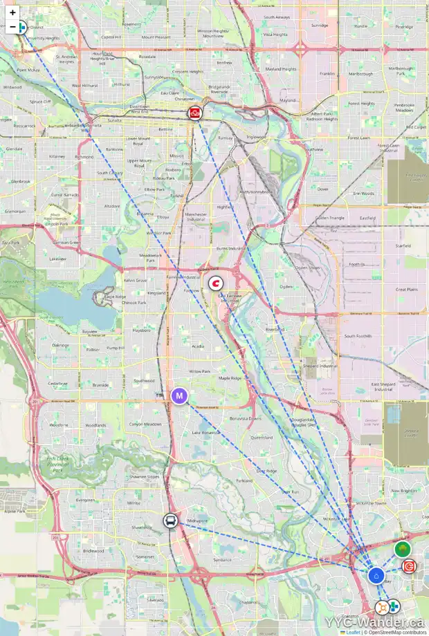 Daily accessibility map for 139 AUBURN SOUND MR SE, Calgary showing nearby schools, grocery stores, parks, LRT stations and nearby amenities