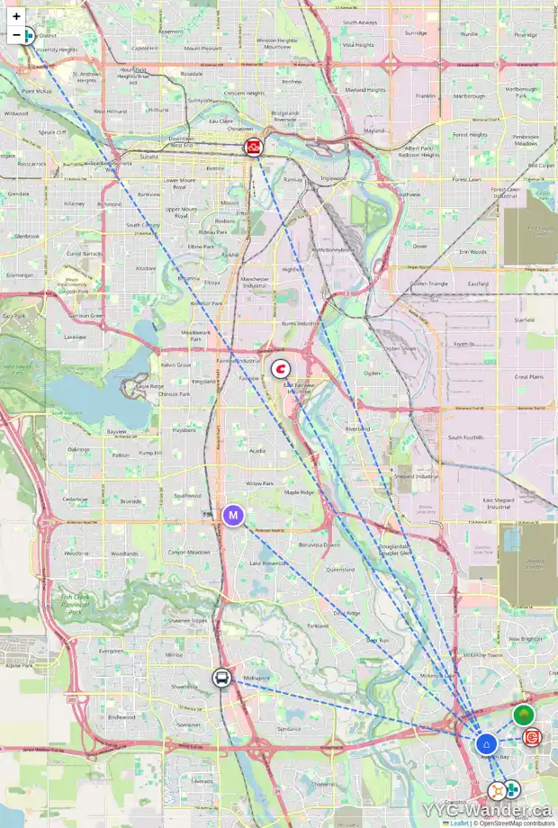 Daily accessibility map for 191 AUBURN SOUND CI SE, Calgary showing nearby schools, grocery stores, parks, LRT stations and nearby amenities