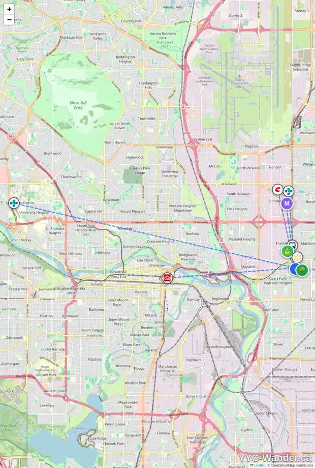 Daily accessibility map for 41 FONDA CR SE, Calgary showing nearby schools, grocery stores, parks, LRT stations and nearby amenities
