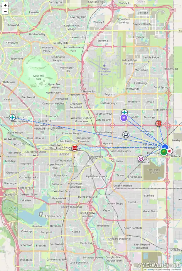 Daily accessibility map for 7 APPLEBURN CL SE, Calgary showing nearby schools, grocery stores, parks, LRT stations and nearby amenities