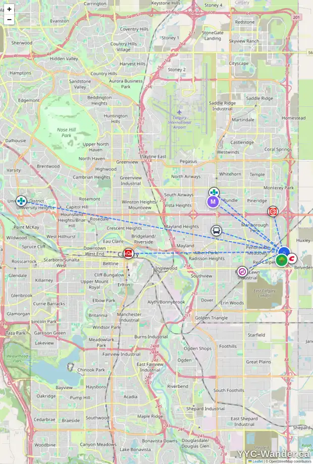 Daily accessibility map for 11 APPLEBURN CL SE, Calgary showing nearby schools, grocery stores, parks, LRT stations and nearby amenities