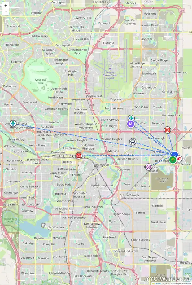 Daily accessibility map for 27 APPLEBURN CL SE, Calgary showing nearby schools, grocery stores, parks, LRT stations and nearby amenities
