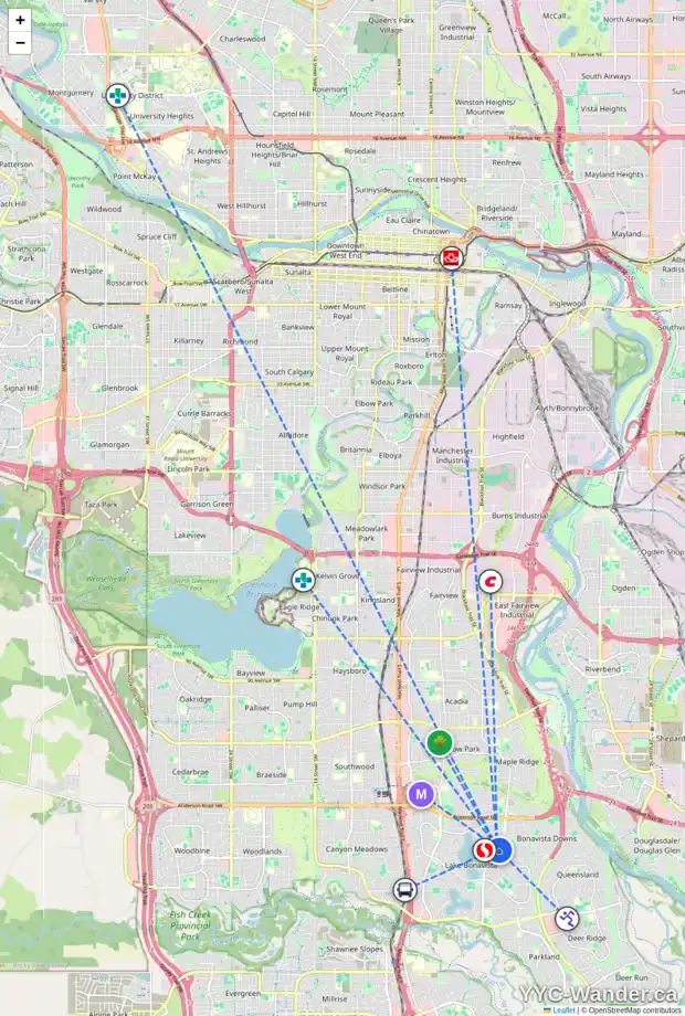 Daily accessibility map for 928 LAKE BONAVISTA GR SE, Calgary showing nearby schools, grocery stores, parks, LRT stations and nearby amenities